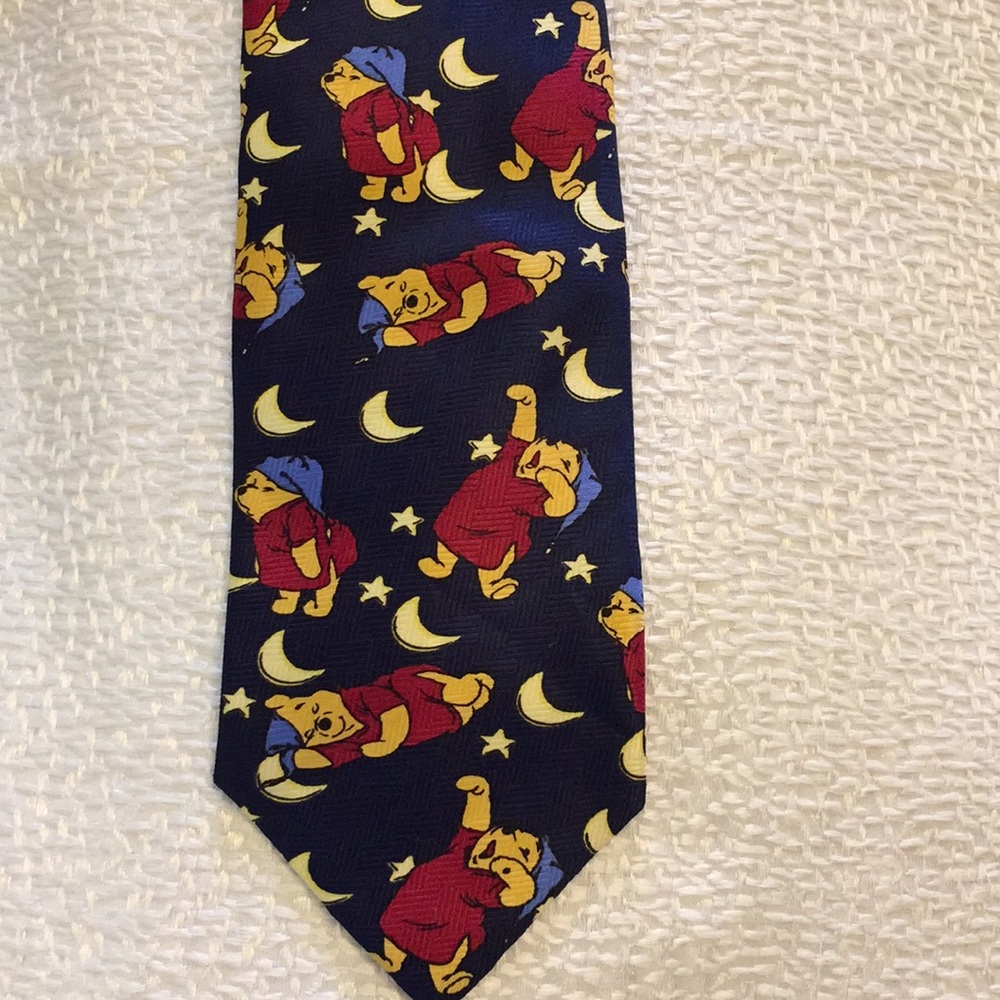 Sleepy Pooh Neck Tie